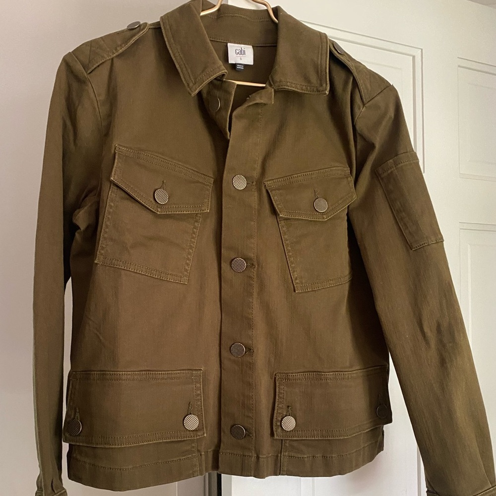 Never worn Cabi army green jacket